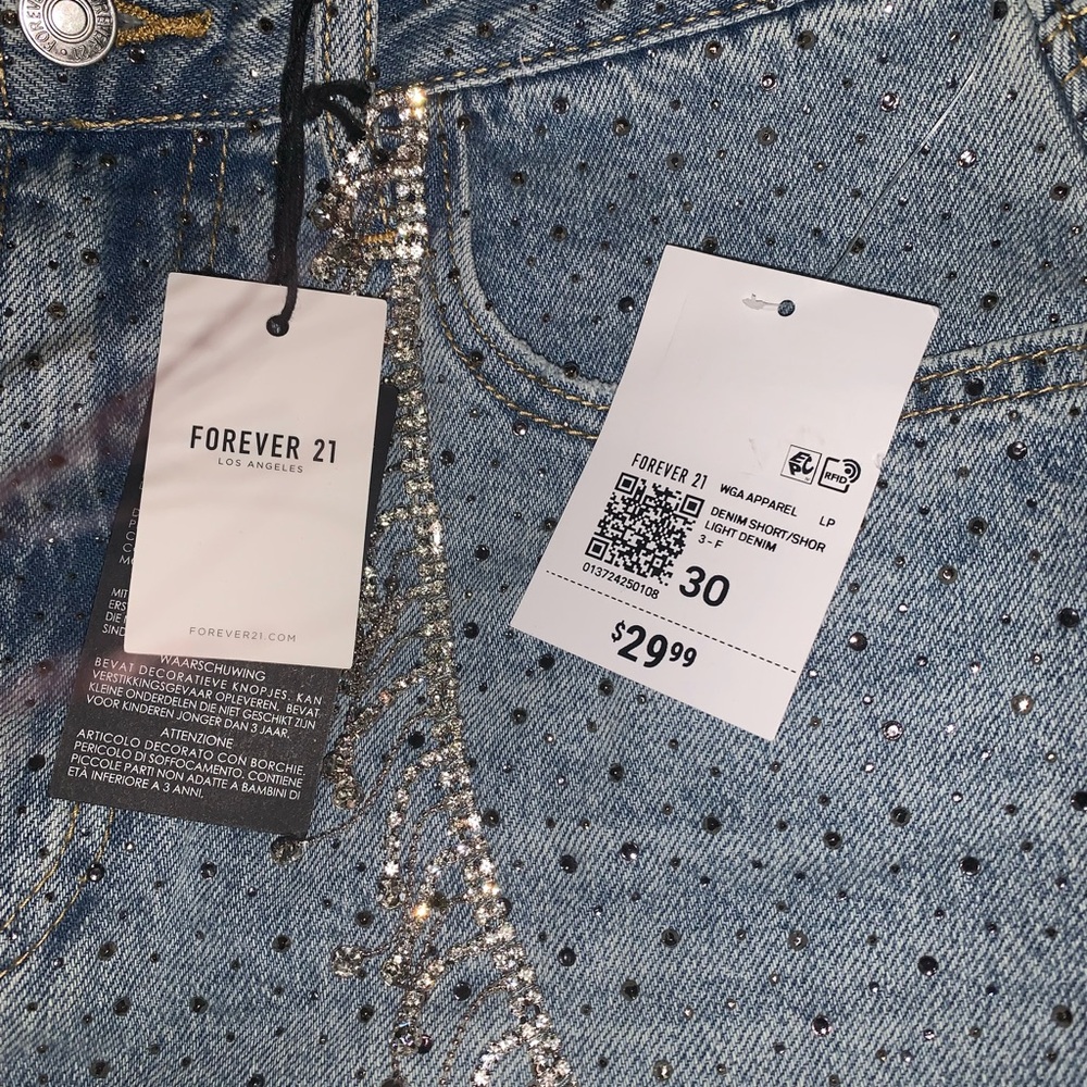 Forever 21 Embellished Blue shorts
